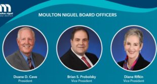 Cave selected as board president for Moulton Niguel Water District